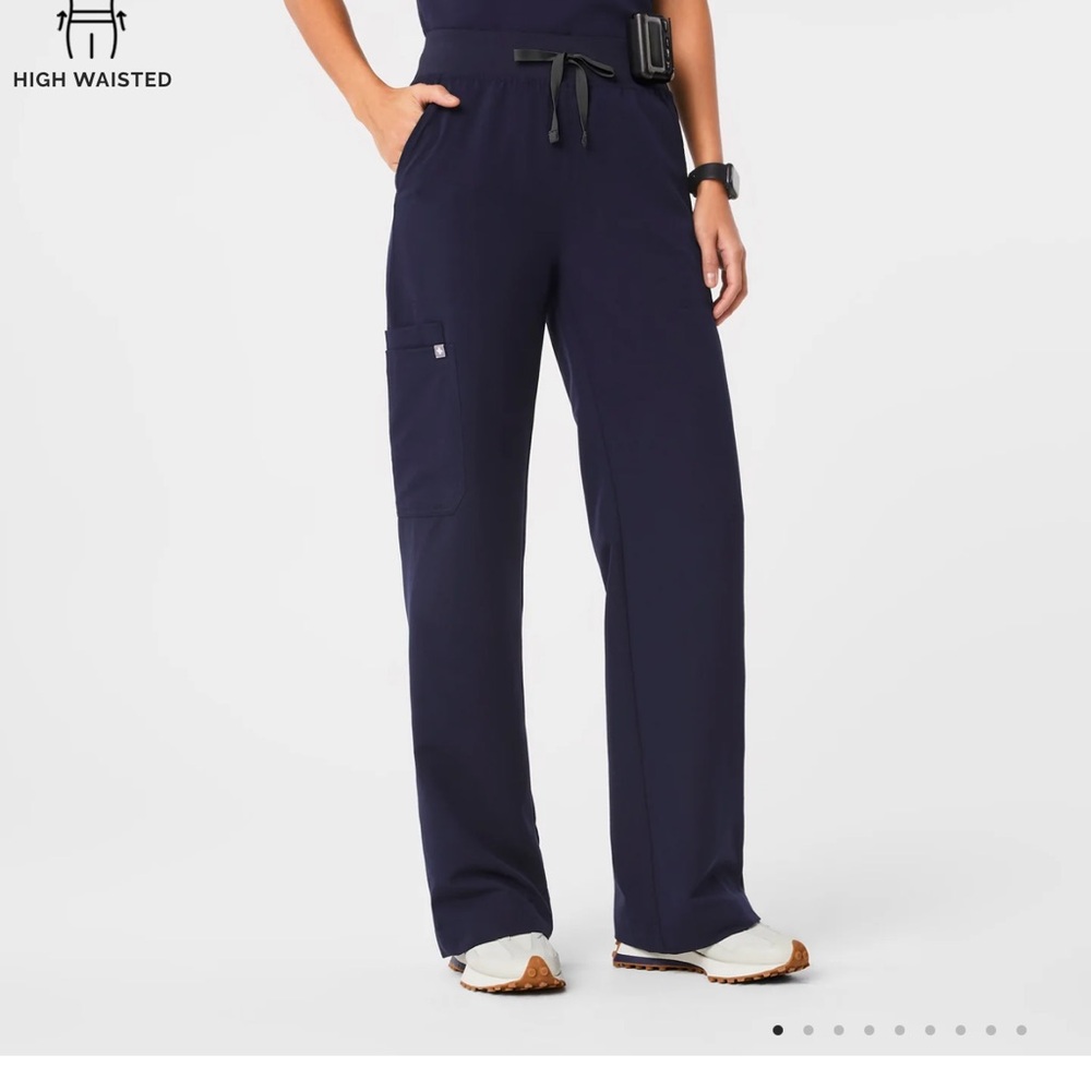 FIGS High Waisted Isabel Wide Leg Scrub Pants